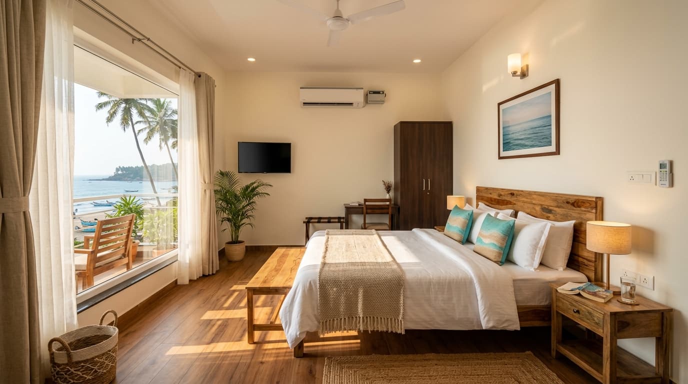 Deluxe AC Room at Silver Sand Beach Homestay